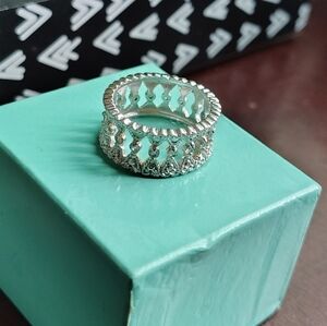 Avon Rhinestones Heart Open Work